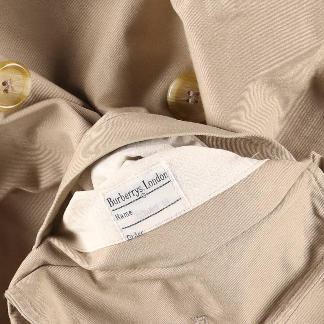 Burberry's trench coat, single-piece sleeve, made in England, men's size M equivalent. cotton Beige type Vintage Second Hand