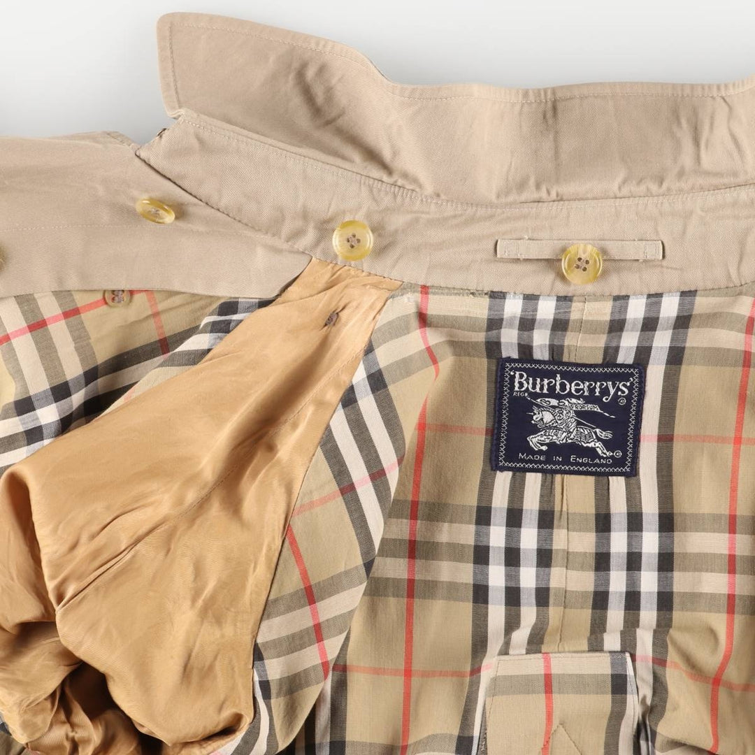 Burberry's trench coat, single-piece sleeve, made in England, men's size M equivalent. cotton Beige type Vintage Second Hand