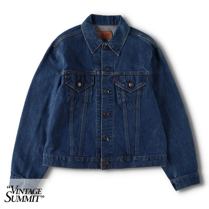 70s-80'S Levi's 70505-0217 Denim Jacket, Made in USA, Men's Size L (Equivalent), Vintage cotton blue type Vintage Second Hand