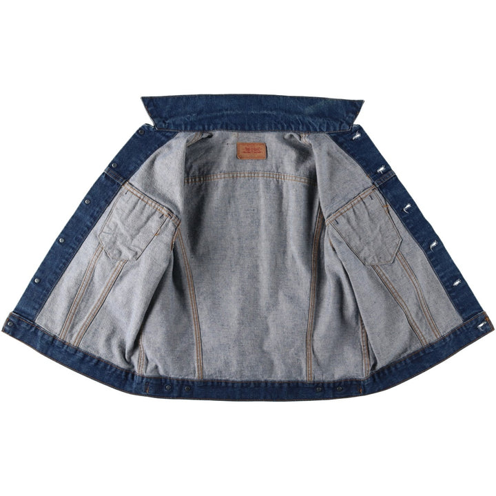 70s-80'S Levi's 70505-0217 Denim Jacket, Made in USA, Men's Size L (Equivalent), Vintage cotton blue type Vintage Second Hand