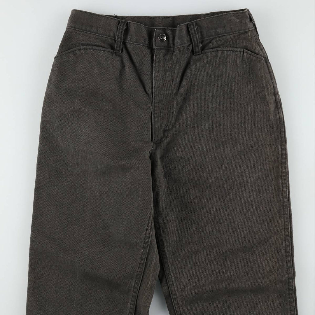 80'S Lee Frisco Denim Pants, Black Denim, Straight Leg, Men's W30 (approx.), Vintage unclear black type Vintage Second Hand