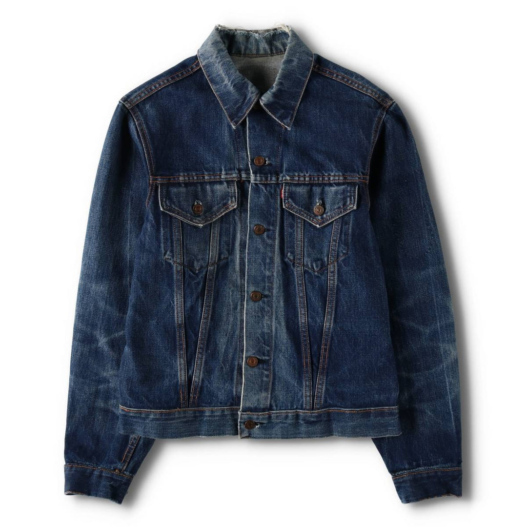 1970'S Levi's denim jacket, men's size M equivalent, vintage. unclear blue type Vintage Second Hand