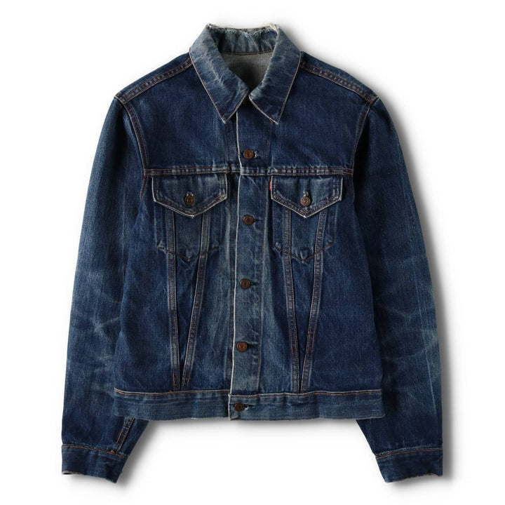 1970'S Levi's denim jacket, men's size M equivalent, vintage. unclear blue type Vintage Second Hand