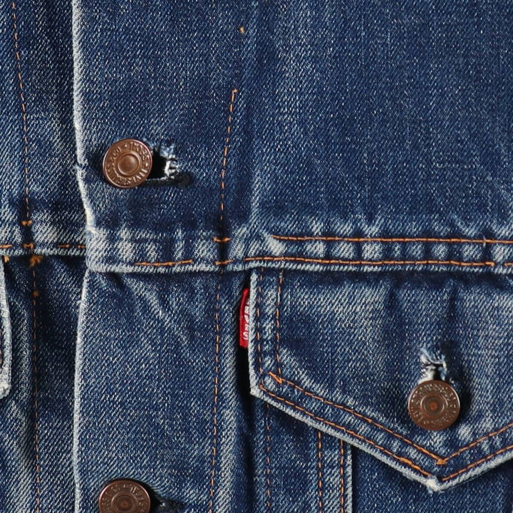 1970'S Levi's denim jacket, men's size M equivalent, vintage. unclear blue type Vintage Second Hand