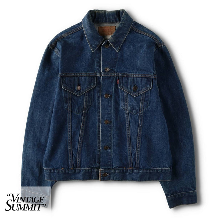 1970'S Levi's 70505-0217 Denim Jacket, Made in USA, Men's Size L (approx.), Vintage cotton blue type Vintage Second Hand