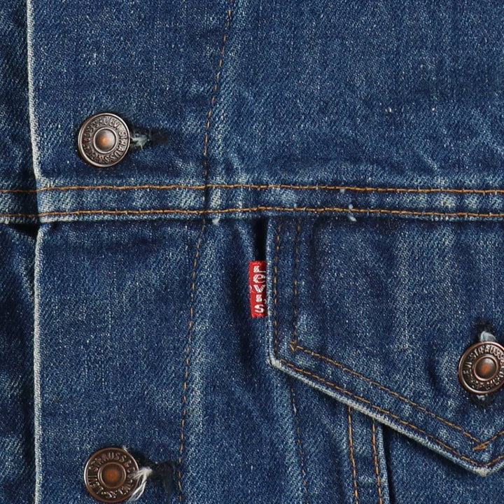 1970'S Levi's 70505-0217 Denim Jacket, Made in USA, Men's Size L (approx.), Vintage cotton blue type Vintage Second Hand