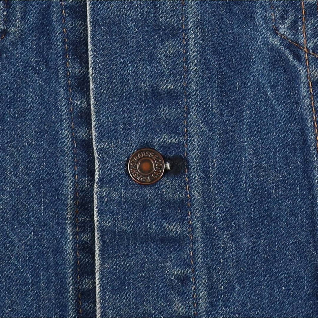 1970'S Levi's 70505-0217 Denim Jacket, Made in USA, Men's Size L (approx.), Vintage cotton blue type Vintage Second Hand