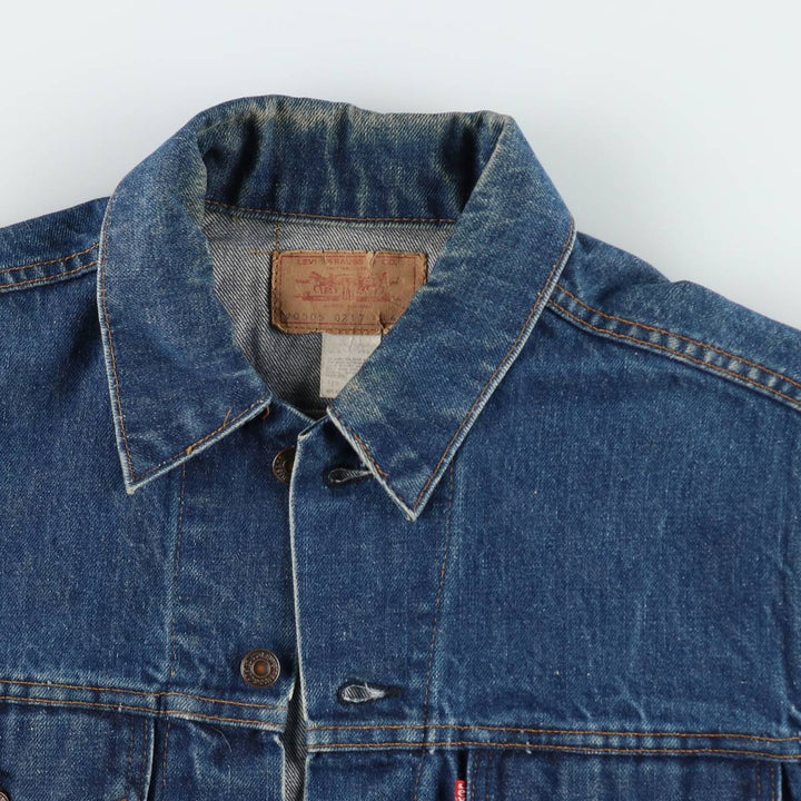 1970'S Levi's 70505-0217 Denim Jacket, Made in USA, Men's Size L (approx.), Vintage cotton blue type Vintage Second Hand