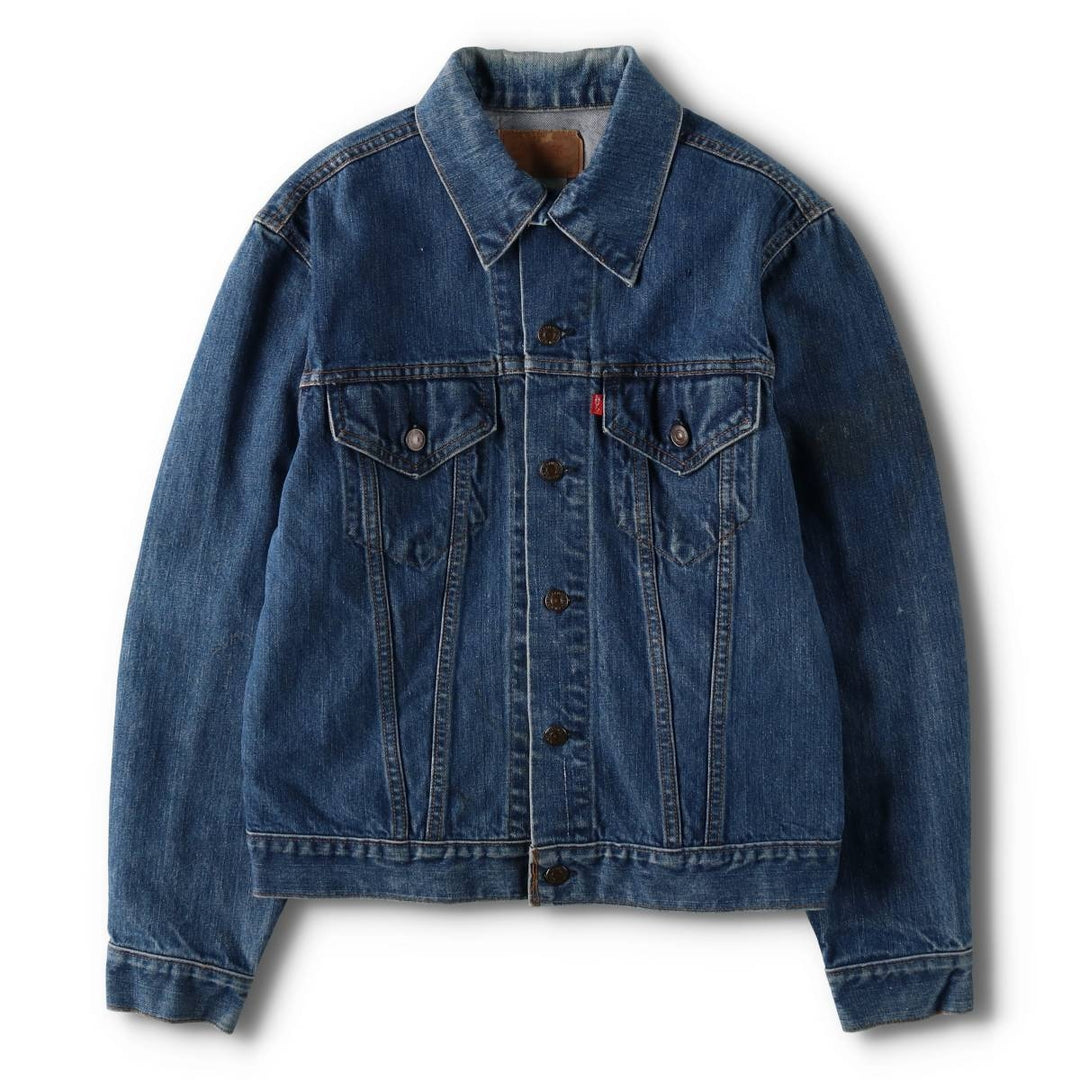 1970'S Levi's denim jacket, made in USA, men's size M equivalent, vintage. cotton blue type Vintage Second Hand