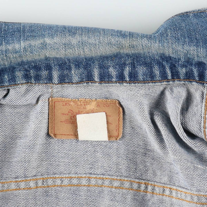 1970'S Levi's denim jacket, made in USA, men's size M equivalent, vintage. cotton blue type Vintage Second Hand