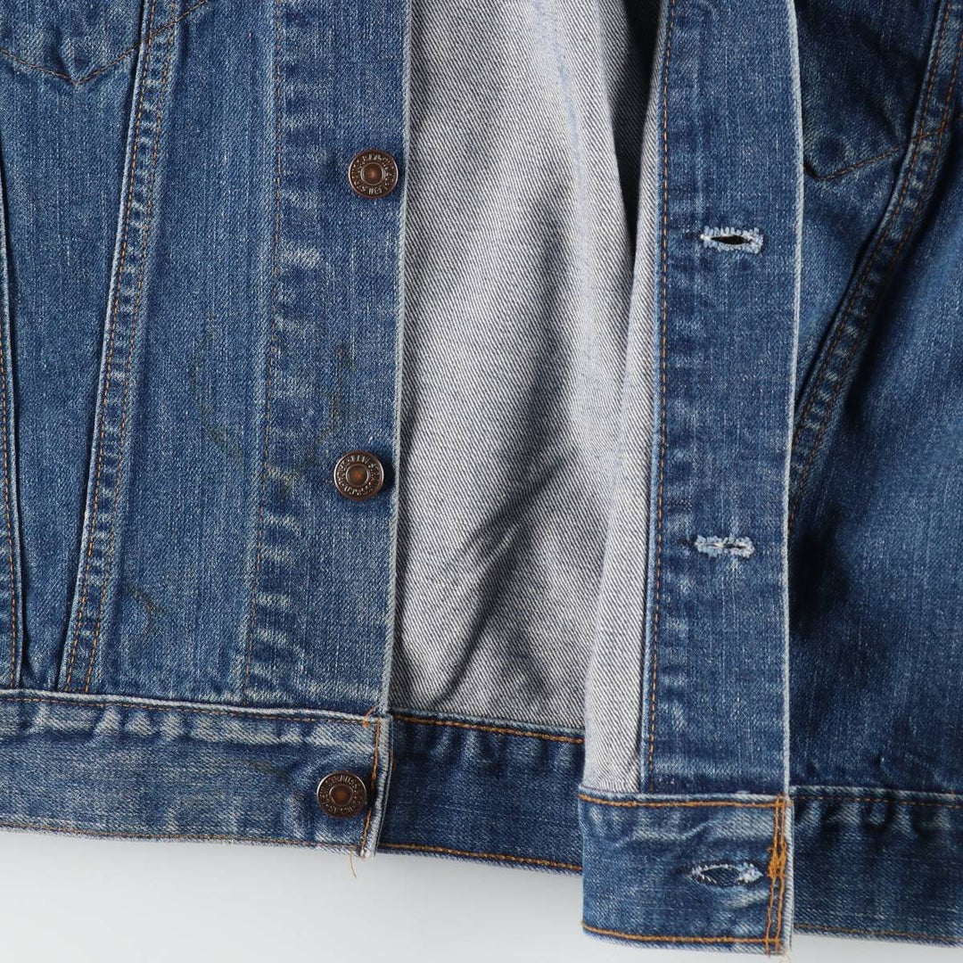 1970'S Levi's denim jacket, made in USA, men's size M equivalent, vintage. cotton blue type Vintage Second Hand