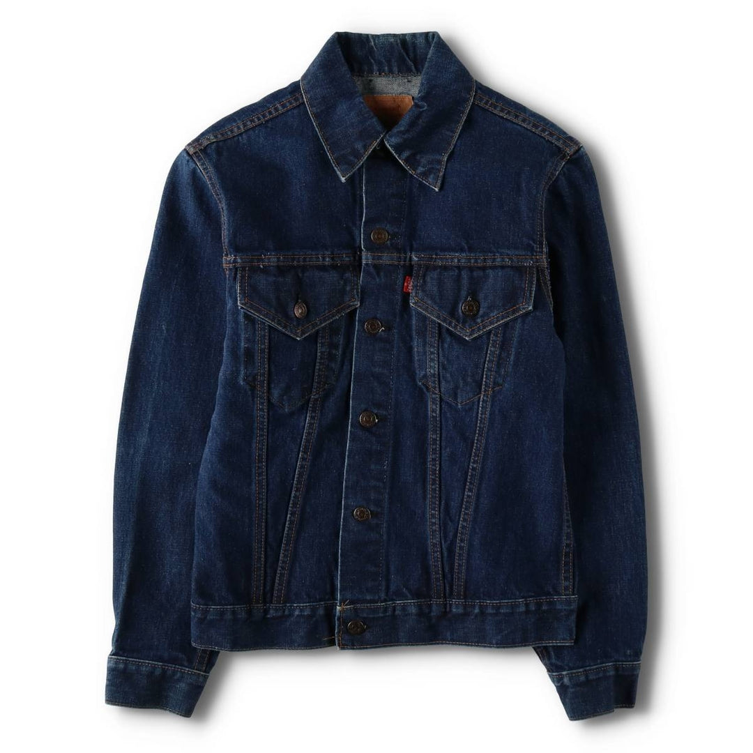 Vintage 1970'S Levi's 70505-0217 denim jacket, made in the USA, size small, men's cotton blue type Vintage Second Hand