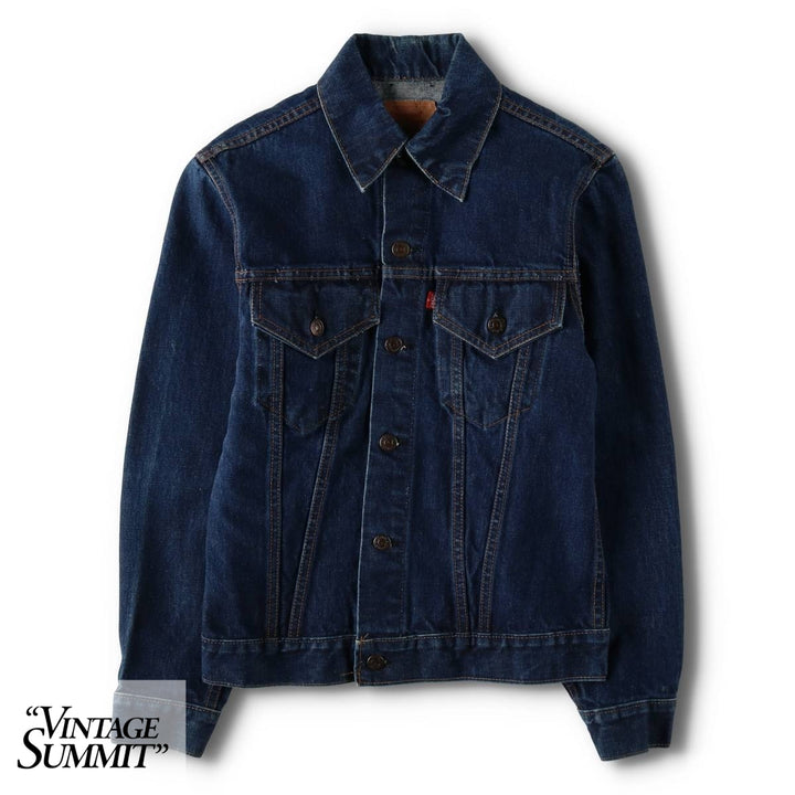 Vintage 1970'S Levi's 70505-0217 denim jacket, made in the USA, size small, men's cotton blue type Vintage Second Hand