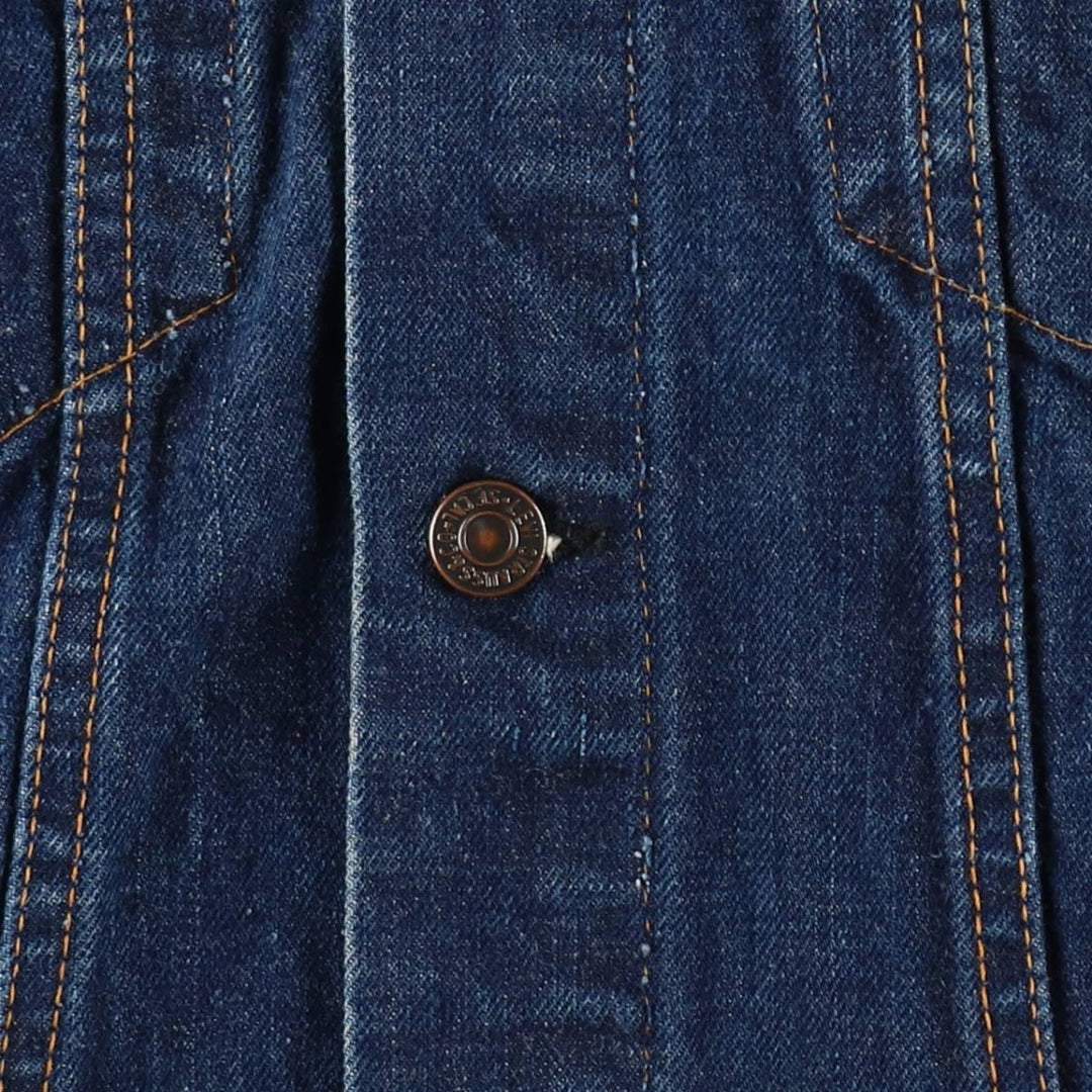Vintage 1970'S Levi's 70505-0217 denim jacket, made in the USA, size small, men's cotton blue type Vintage Second Hand
