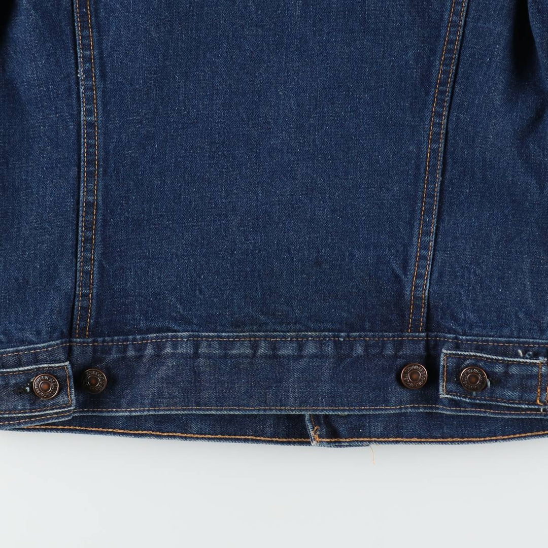 Vintage 1970'S Levi's 70505-0217 denim jacket, made in the USA, size small, men's cotton blue type Vintage Second Hand