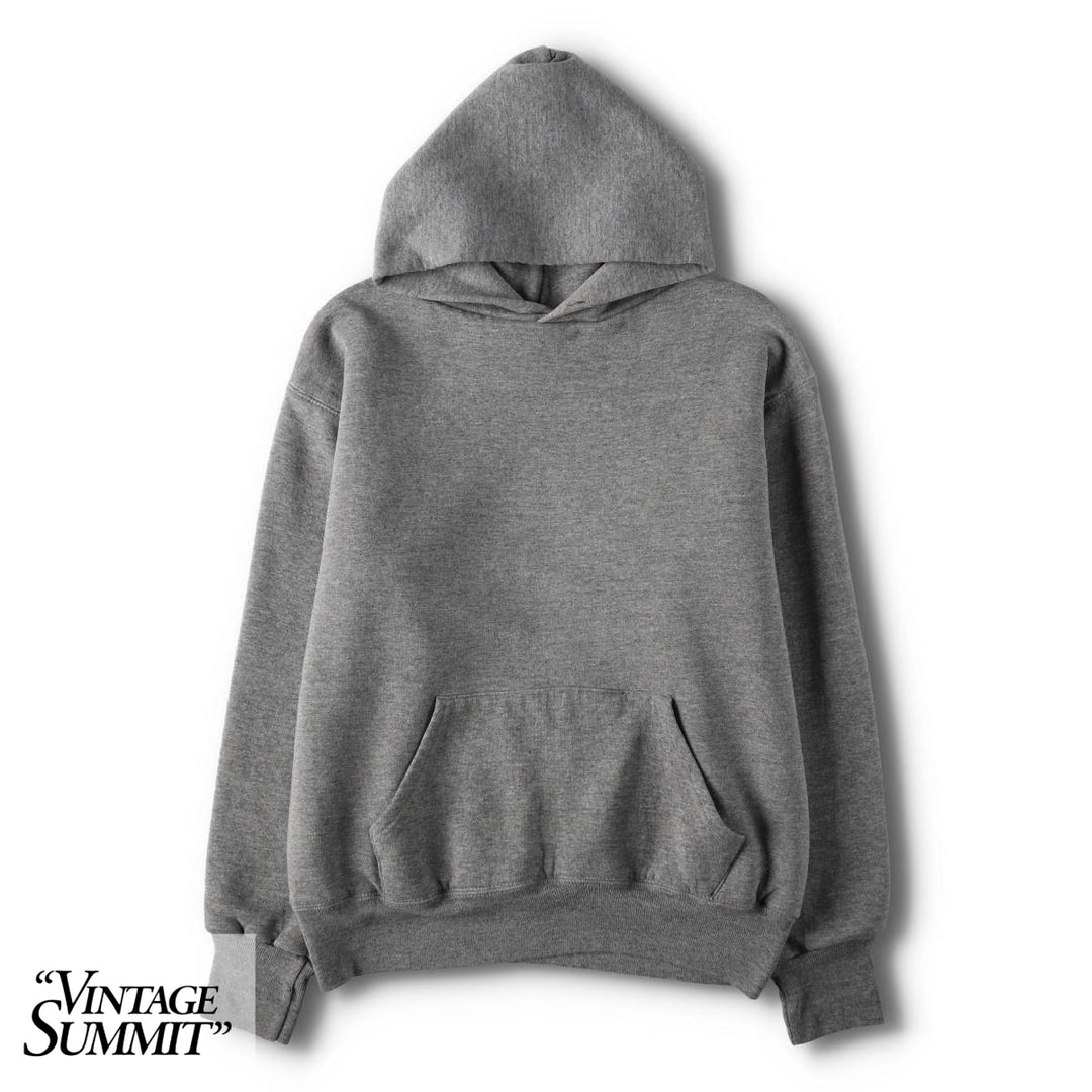 90'S Russell Double Face Plain Blank Sweatshirt Hoodie, Made in USA, Men's Size M (Equivalent), Vintage polyester gray type Vintage Second Hand