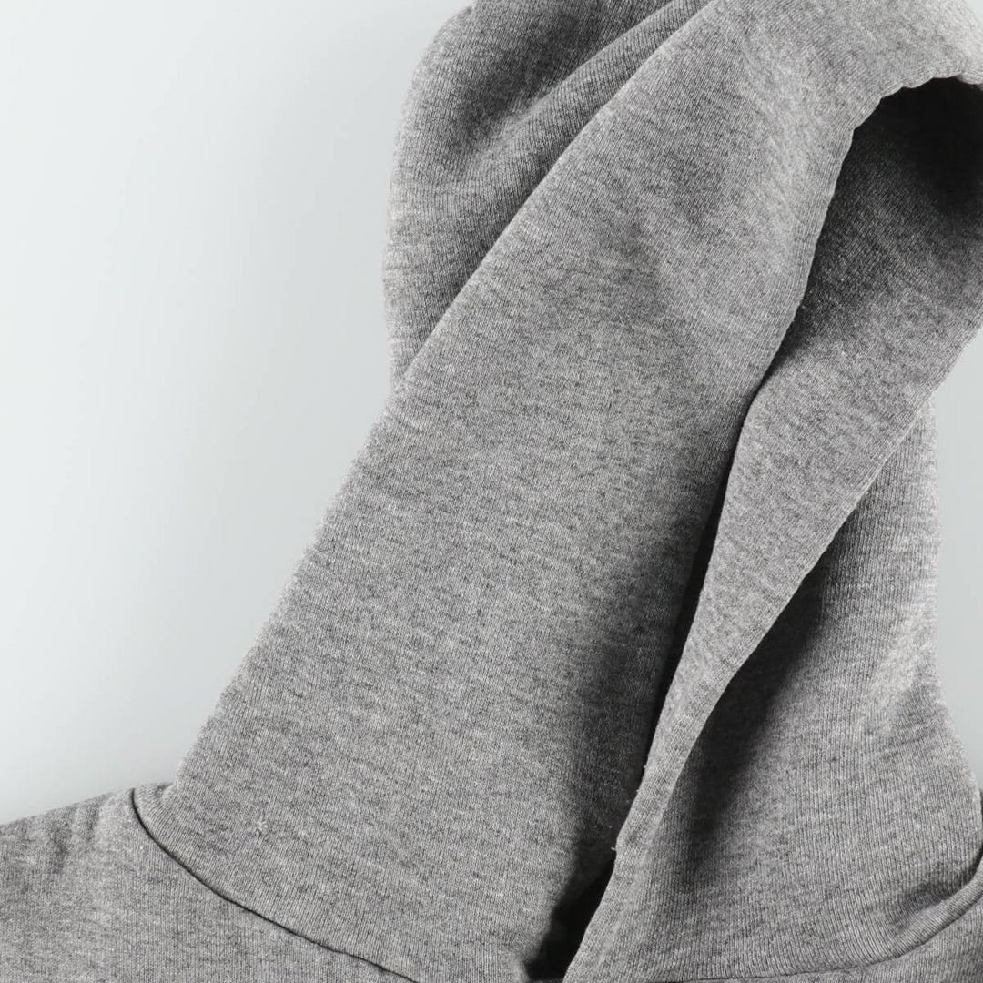 90'S Russell Double Face Plain Blank Sweatshirt Hoodie, Made in USA, Men's Size M (Equivalent), Vintage polyester gray type Vintage Second Hand
