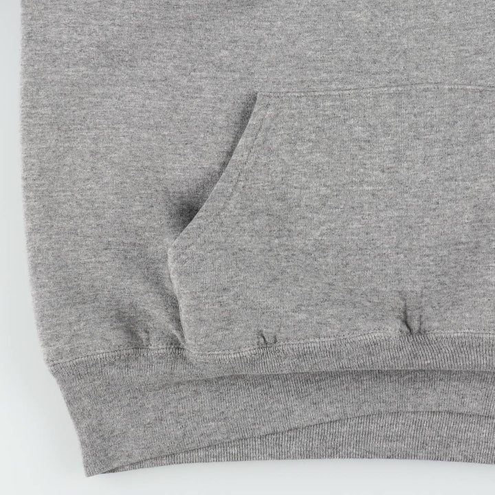 90'S Russell Double Face Plain Blank Sweatshirt Hoodie, Made in USA, Men's Size M (Equivalent), Vintage polyester gray type Vintage Second Hand