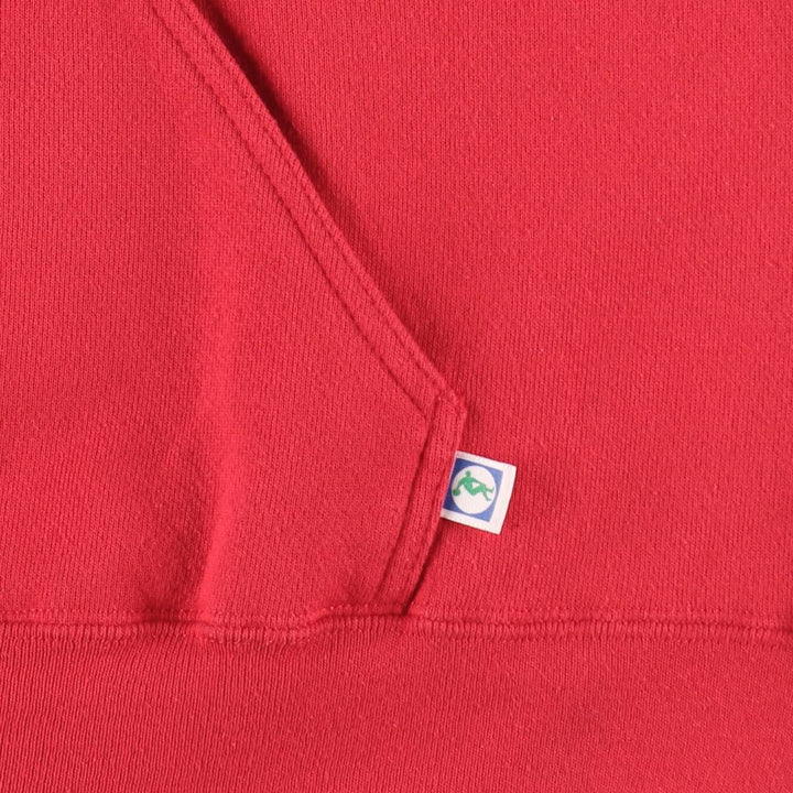 90'S DISCUS ATHLETIC SINCITY CYCLES Skull Pattern Fire Pattern Full-Zip Sweatshirt Hoodie, Men's Size L (approx.) cotton red type Vintage Second Hand