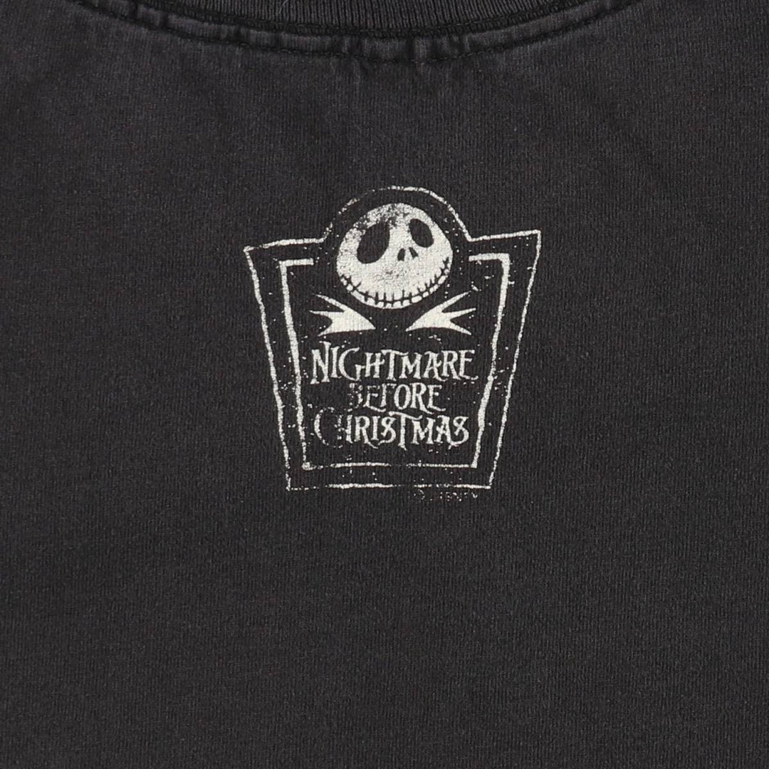 90'S Nightmare Before Christmas Rock Shock Barrel Character Print T-Shirt, Made in USA, Men's XL equivalent. cotton black type Vintage Second Hand