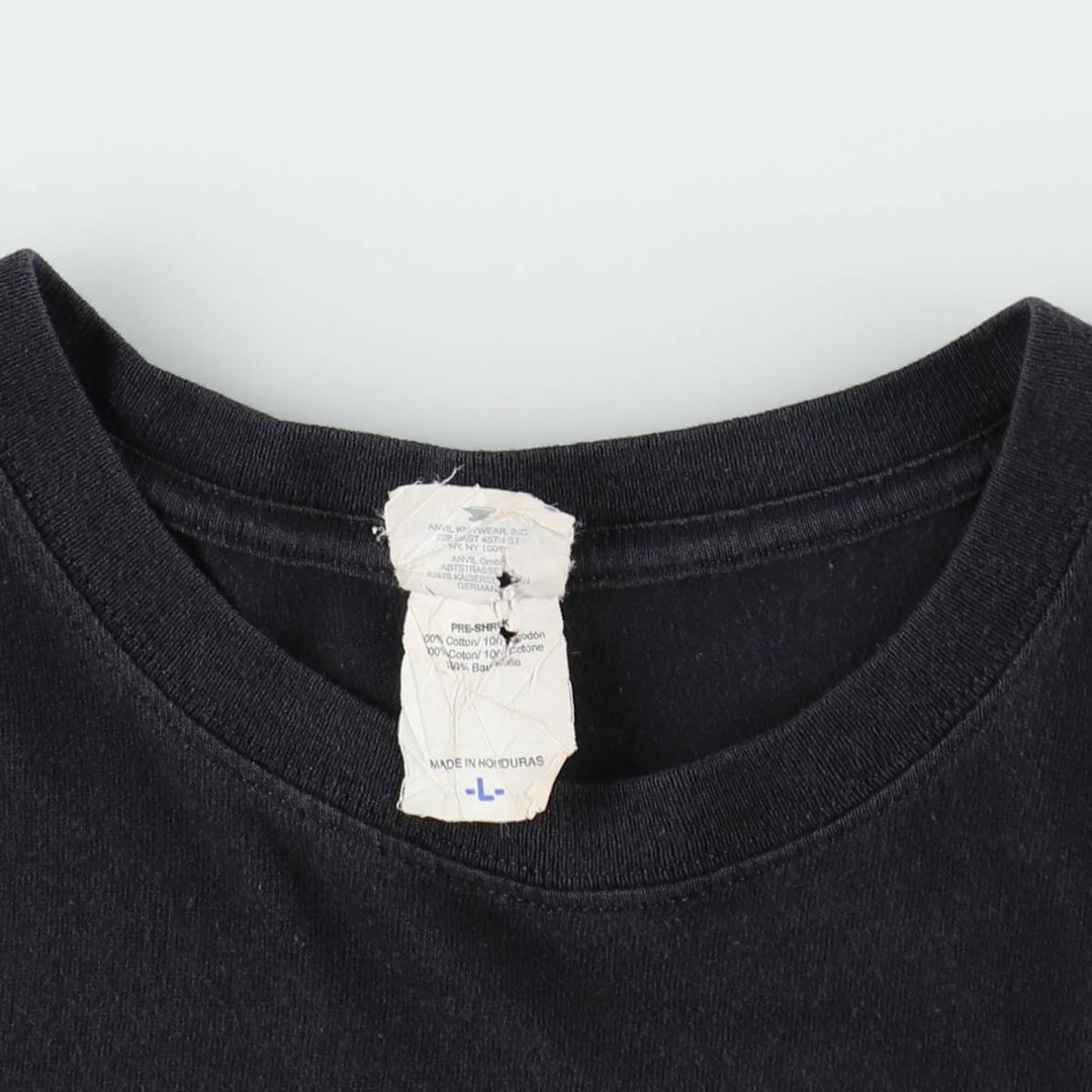 00'S NIRVANA Band T-shirt, Men's L size cotton black type Vintage Second Hand