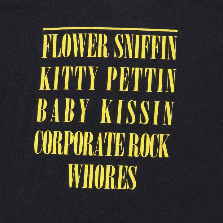 00'S NIRVANA Band T-shirt, Men's L size cotton black type Vintage Second Hand