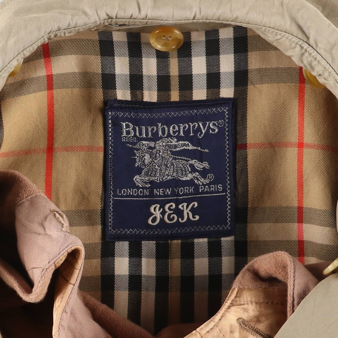 Burberry's single-sleeve 100% cotton trench coat, made in England, men's size M equivalent. cotton Khaki type Vintage Second Hand
