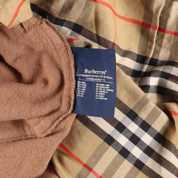 Burberry's single-sleeve 100% cotton trench coat, made in England, men's size M equivalent. cotton Khaki type Vintage Second Hand