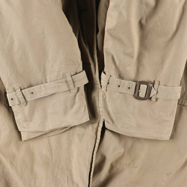 Burberry's single-sleeve 100% cotton trench coat, made in England, men's size M equivalent. cotton Khaki type Vintage Second Hand