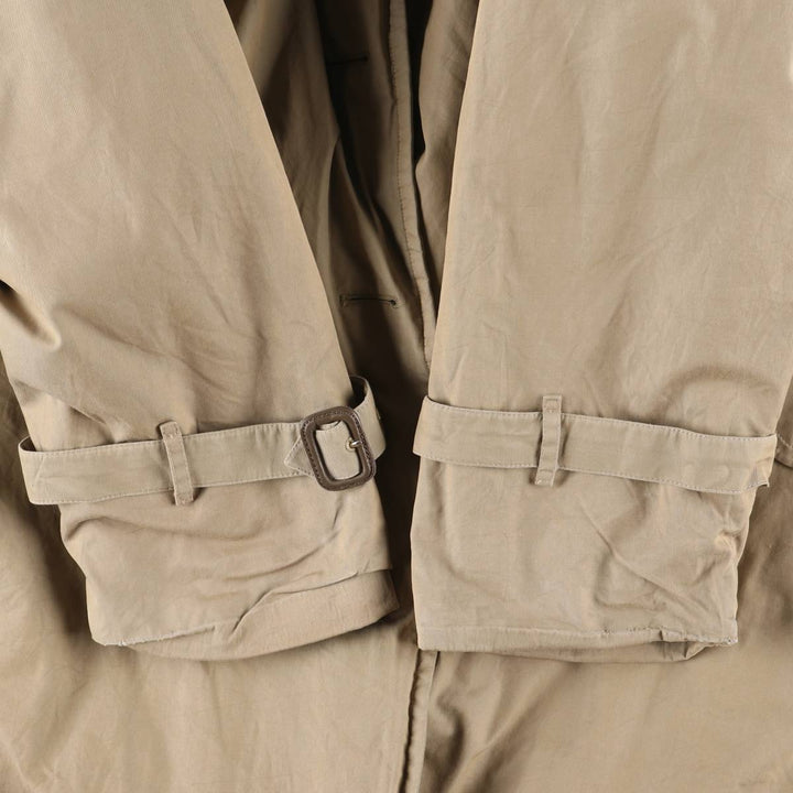 Burberry's single-sleeve 100% cotton trench coat, made in England, men's size M equivalent. cotton Khaki type Vintage Second Hand