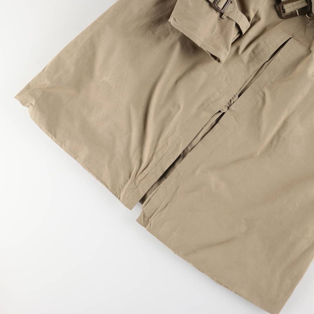 Burberry's single-sleeve 100% cotton trench coat, made in England, men's size M equivalent. cotton Khaki type Vintage Second Hand