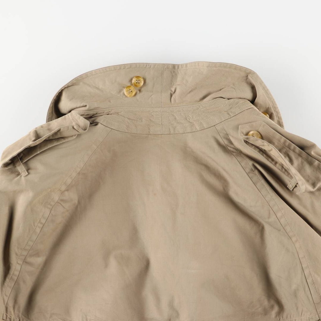 Burberry's single-sleeve 100% cotton trench coat, made in England, men's size M equivalent. cotton Khaki type Vintage Second Hand