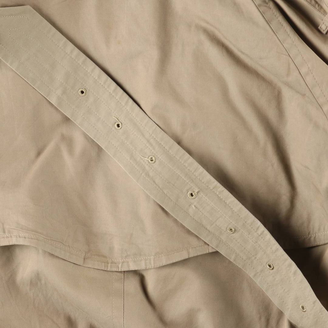 Burberry's single-sleeve 100% cotton trench coat, made in England, men's size M equivalent. cotton Khaki type Vintage Second Hand