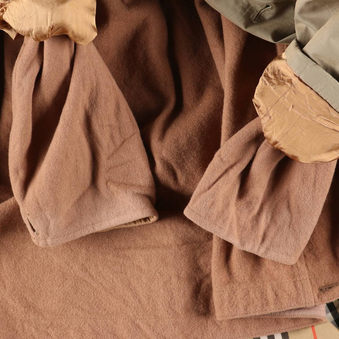 Burberry's single-sleeve 100% cotton trench coat, made in England, men's size M equivalent. cotton Khaki type Vintage Second Hand