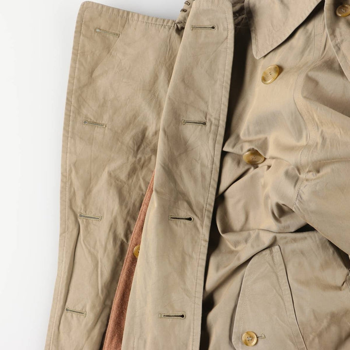 Burberry's single-sleeve 100% cotton trench coat, made in England, men's size M equivalent. cotton Khaki type Vintage Second Hand