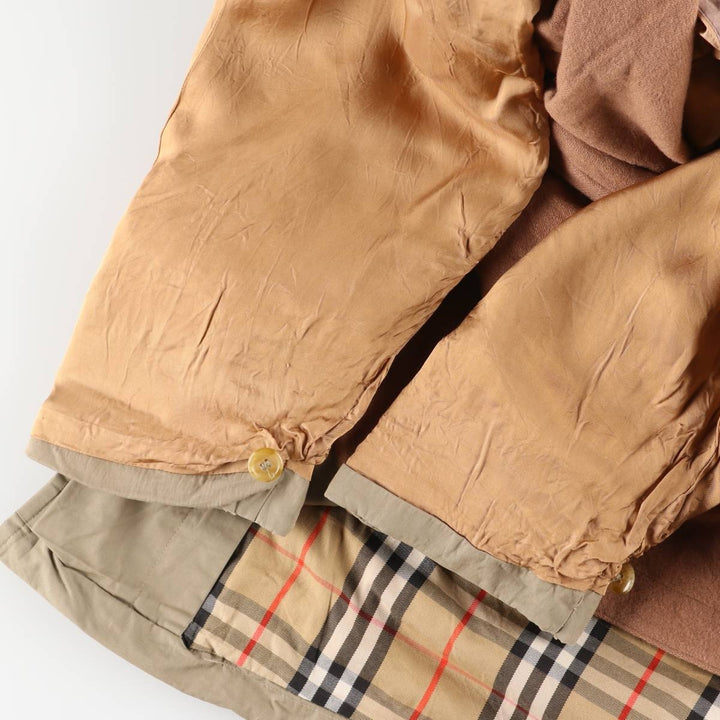 Burberry's single-sleeve 100% cotton trench coat, made in England, men's size M equivalent. cotton Khaki type Vintage Second Hand