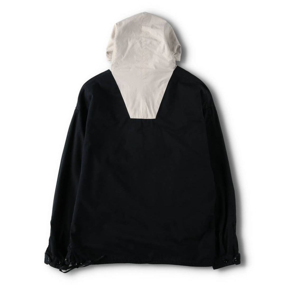 Vintage 90'S J.Crew anorak parka, size M, men's cotton black type Vintage Second Hand