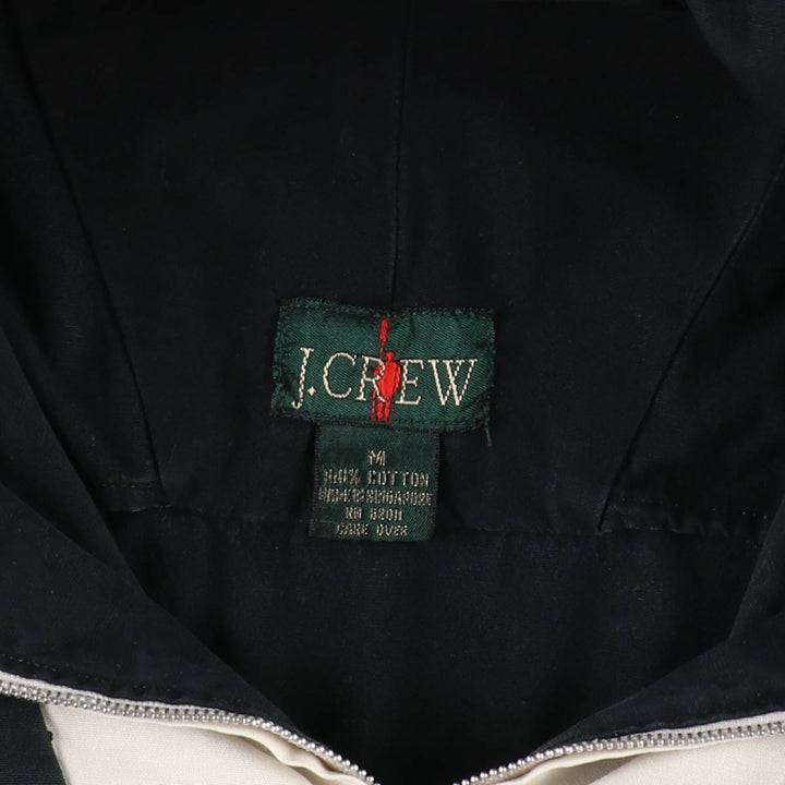 Vintage 90'S J.Crew anorak parka, size M, men's cotton black type Vintage Second Hand