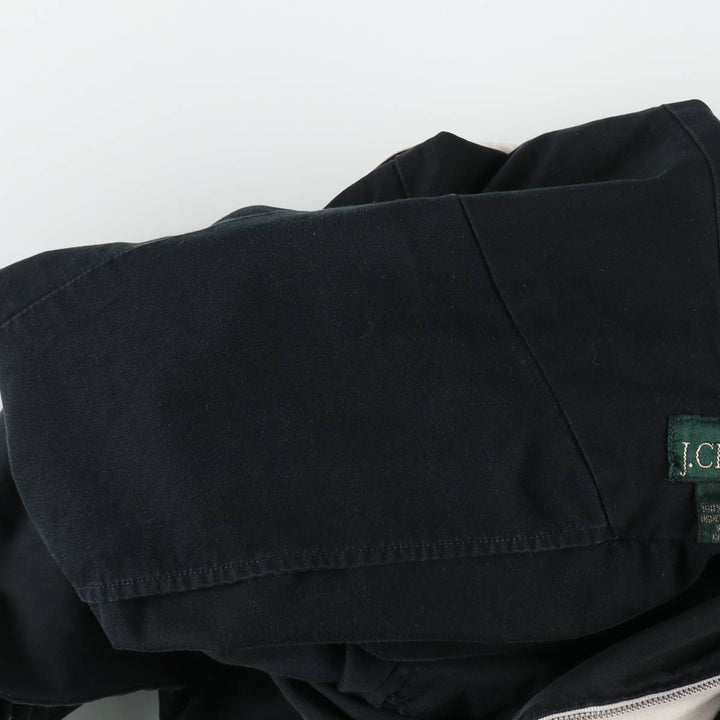 Vintage 90'S J.Crew anorak parka, size M, men's cotton black type Vintage Second Hand