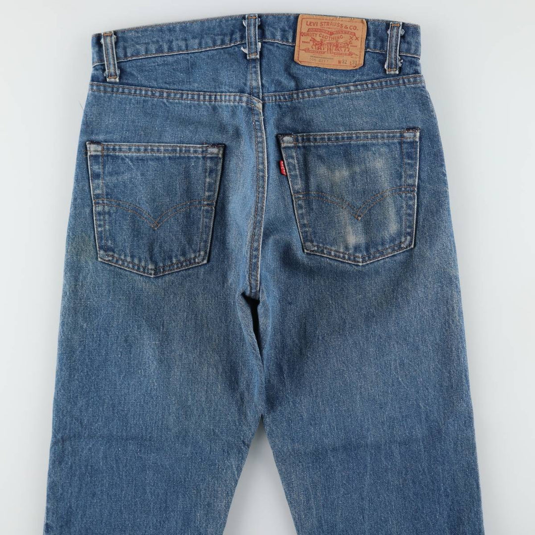 1980'S Levi's 505-0217 Late 66 Tapered Denim Pants, Made in USA, Men's W31 (approx.), Vintage cotton blue type Vintage Second Hand
