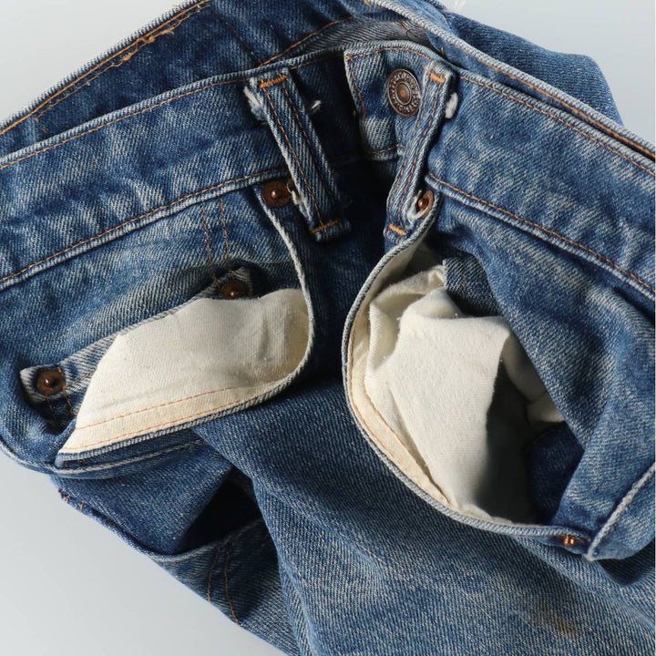 1980'S Levi's 505-0217 Late 66 Tapered Denim Pants, Made in USA, Men's W31 (approx.), Vintage cotton blue type Vintage Second Hand