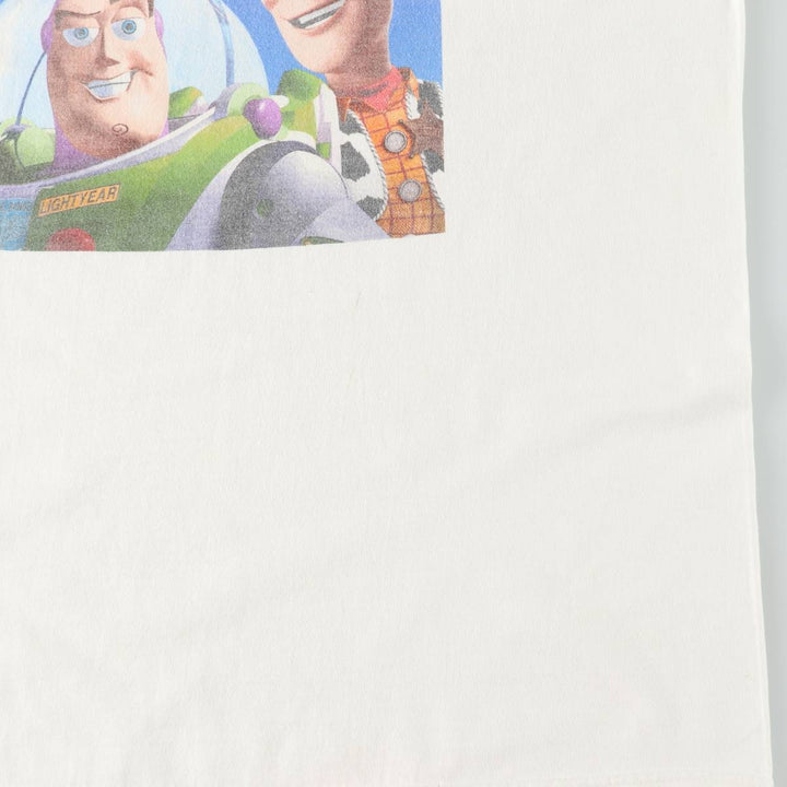 2000'S Fruit of the Loom PIXAR Toy Story 2 Character Print T-Shirt (Men's Size L) cotton white type Vintage Second Hand
