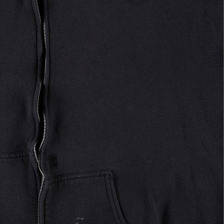 90s-00'S Harley-Davidson Eagle Pattern Fire Pattern Back Print Full-Zip Sweatshirt Hoodie, Made in USA cotton black type Vintage Second Hand