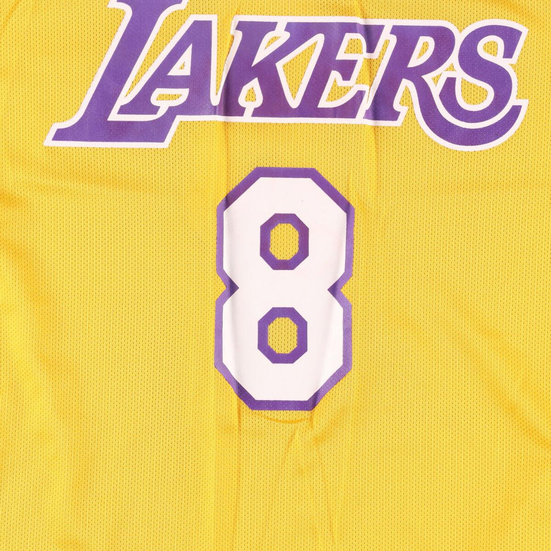 90'S Champion NBA LOS ANGELES LAKERS Game Shirt Replica Uniform Men's M Vintage /evb000724