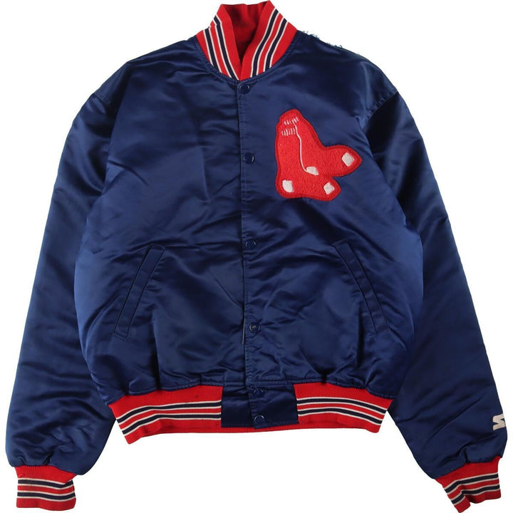 80'S Starter MLB Boston Red Sox Nylon Stadium Jacket Award Jacket Made in USA Men's L Vintage /evb001167