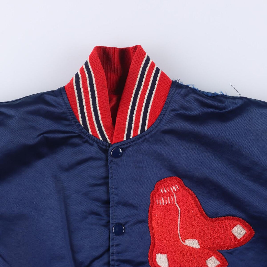 80'S Starter MLB Boston Red Sox Nylon Stadium Jacket Award Jacket Made in USA Men's L Vintage /evb001167