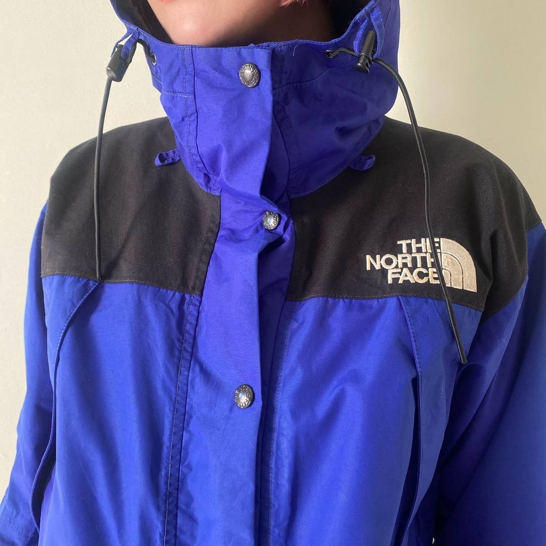 The North Face GORE-TEX Mountain Parka, Women's, Medium, Vintage Nylon blue type Vintage Second Hand