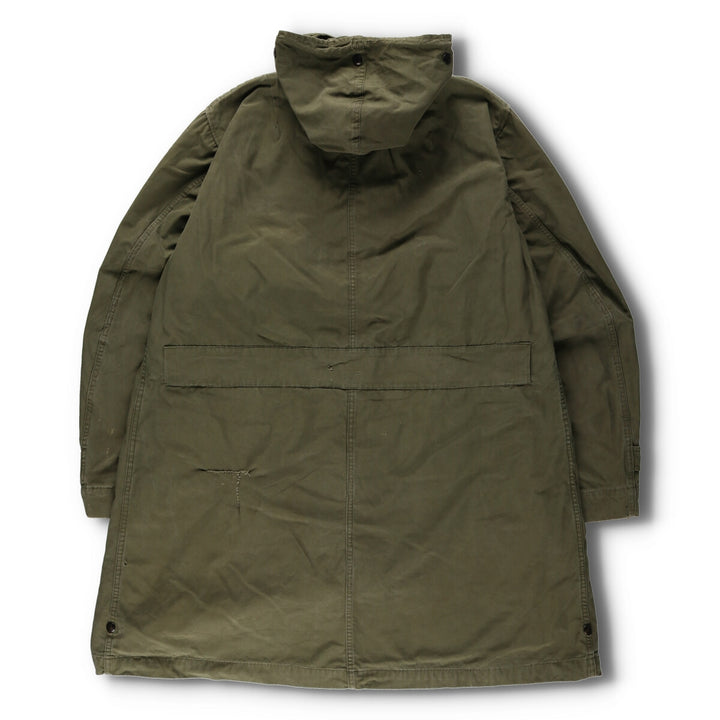 Atmospheric 1940'S US Army genuine M-47 remake military overcoat made in USA men's L vintage /evb002574