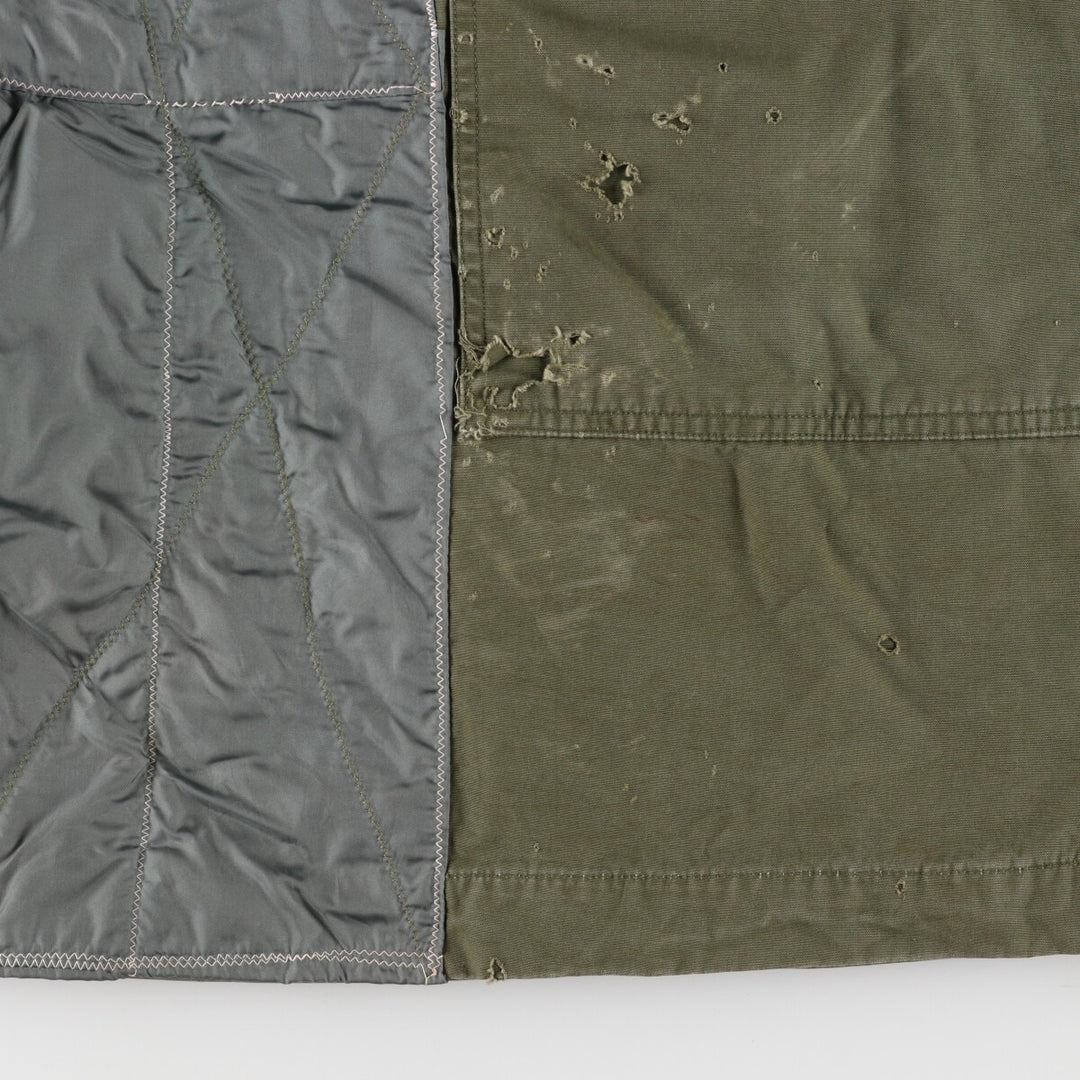 Atmospheric 1940'S US Army genuine M-47 remake military overcoat made in USA men's L vintage /evb002574