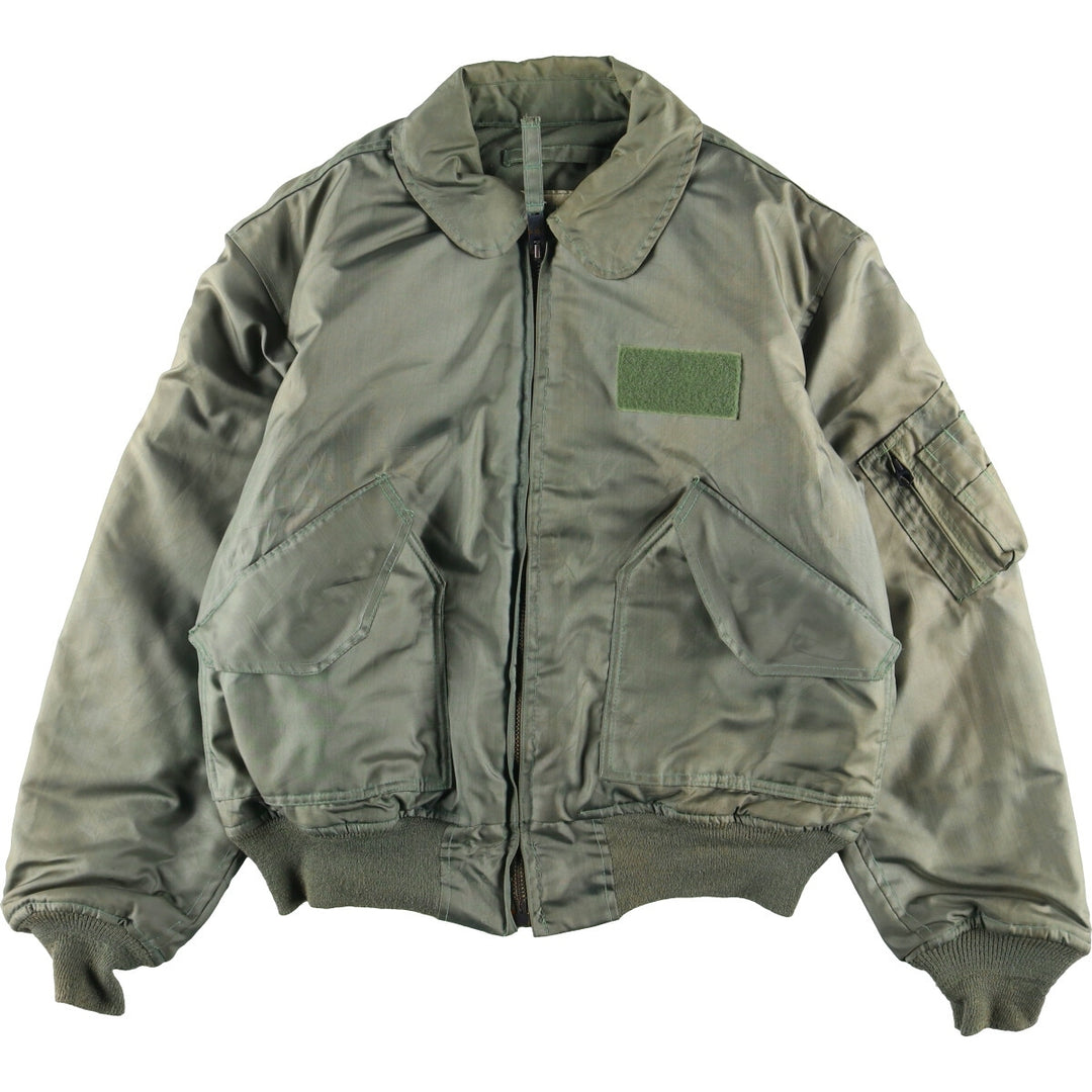 Delivered in 1987, genuine US military CWU-45 polyamide Khaki type sage green Vintage Second Hand